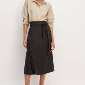 NWT Everlane The Linen Wrap Skirt